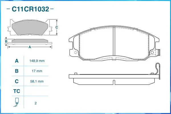 Гальмівні колодки Mintye MP3423 ціна, від 23.16 USD
