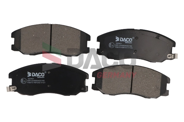 320401 Daco Передні гальмівні колодки