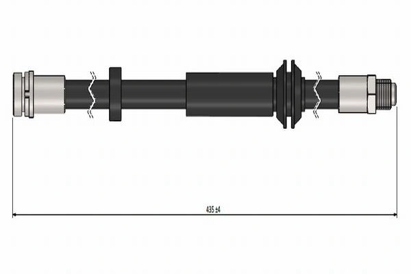 F0429 Ties Шланг гальмівний задній