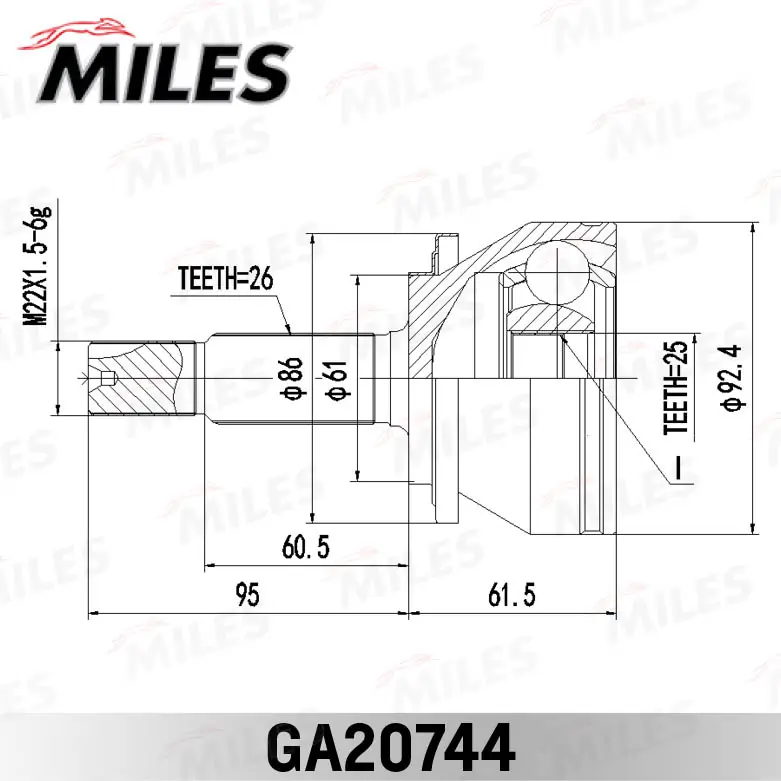 ШРУС зовнішній Market (OEM) T4342002D40