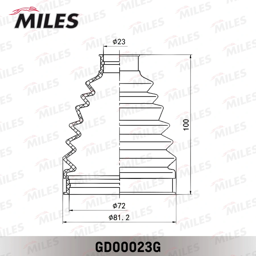 Пильник гранати внутрішній задній Nissan/Infiniti 3974100Q0B ціна, від 40.78 USD