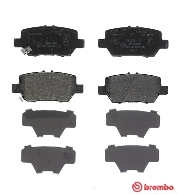 P28078 Brembo Колодки гальмівні задні, дискові