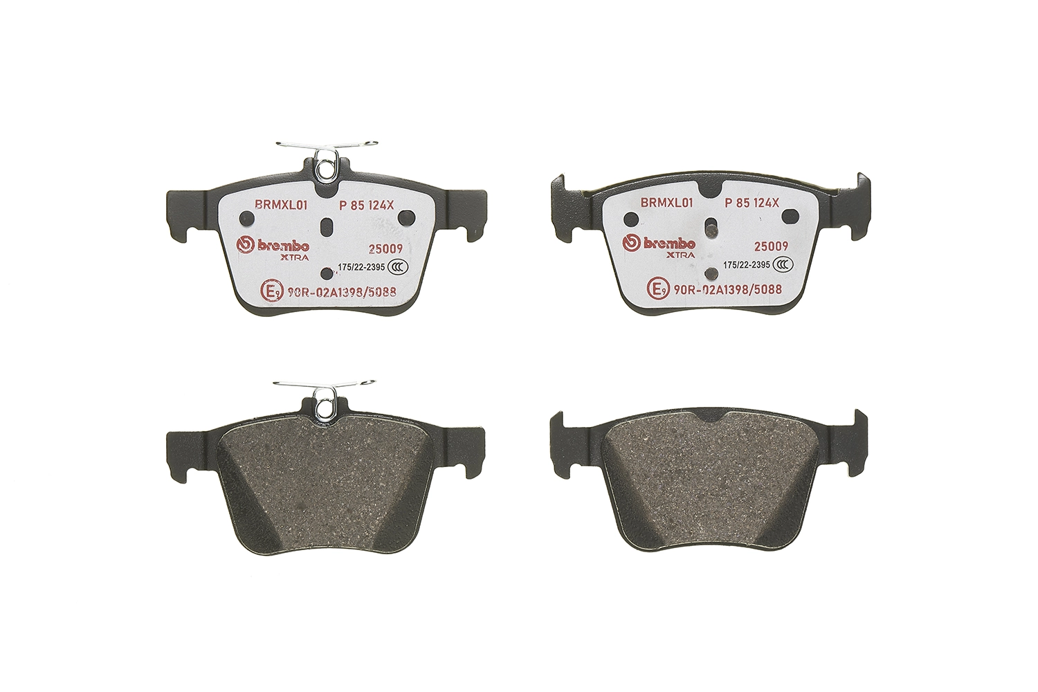P85124X Brembo Колодки гальмівні задні, дискові