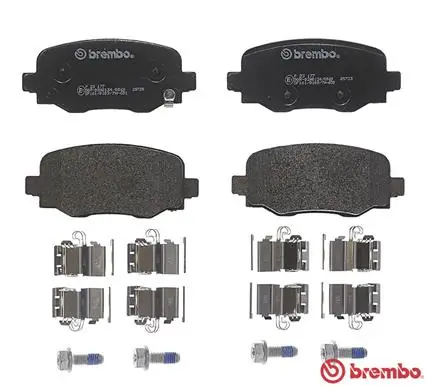 P23177 Brembo Колодки гальмівні задні, дискові