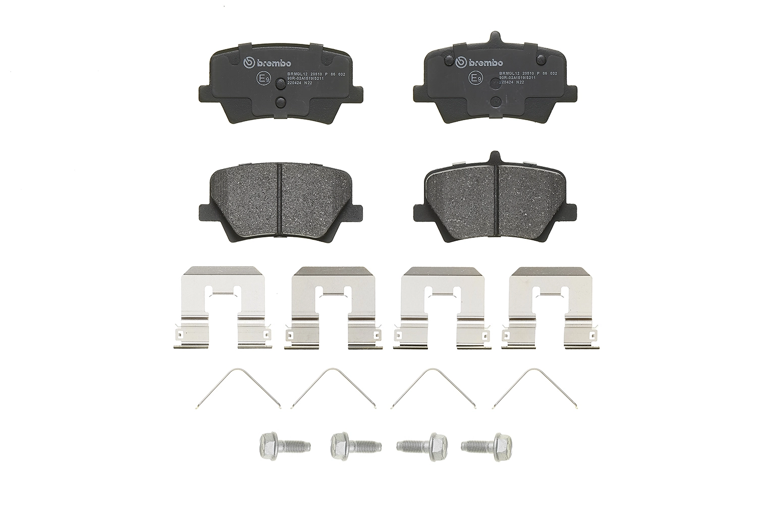 P86032 Brembo Колодки гальмівні задні, дискові