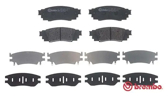 P83160 Brembo Колодки гальмівні задні, дискові