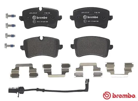 P85150 Brembo Колодки гальмівні задні, дискові