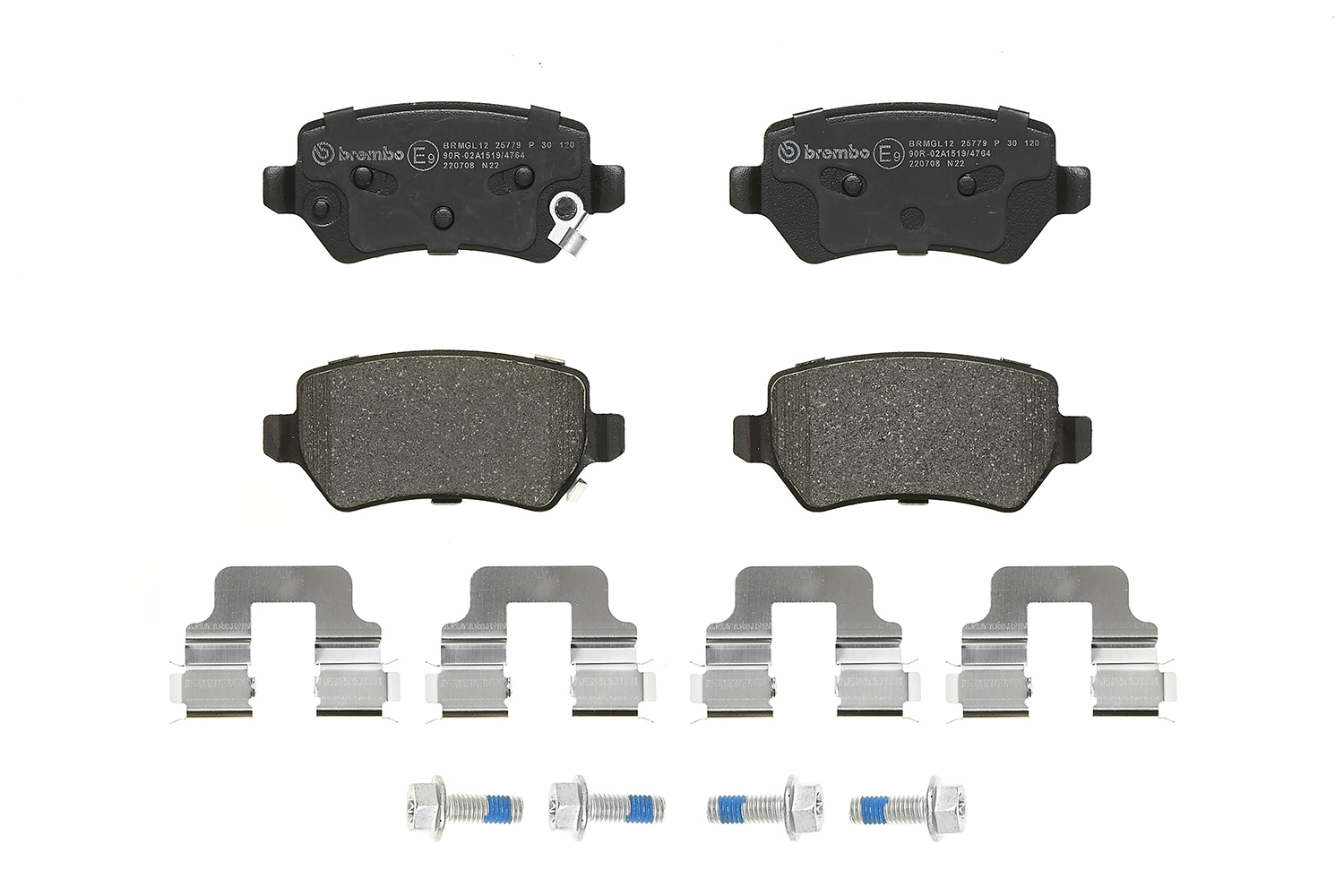 P30120 Brembo Колодки гальмівні задні, дискові