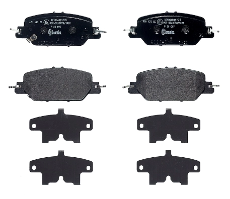 P28097 Brembo Колодки гальмівні задні, дискові