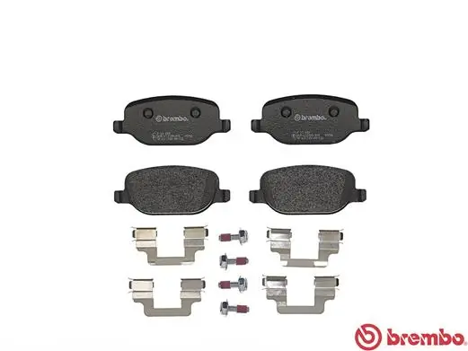 P23089 Brembo Колодки гальмівні задні, дискові