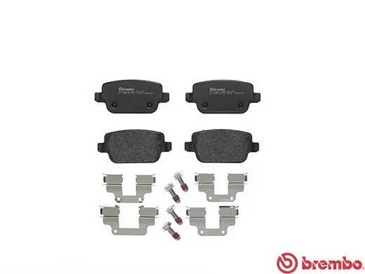 P44017 Brembo Колодки гальмівні задні, дискові