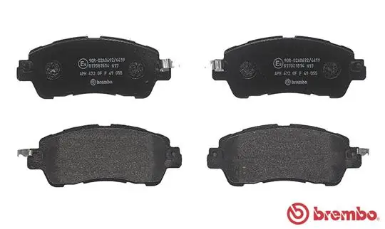 P49055 Brembo Передні гальмівні колодки
