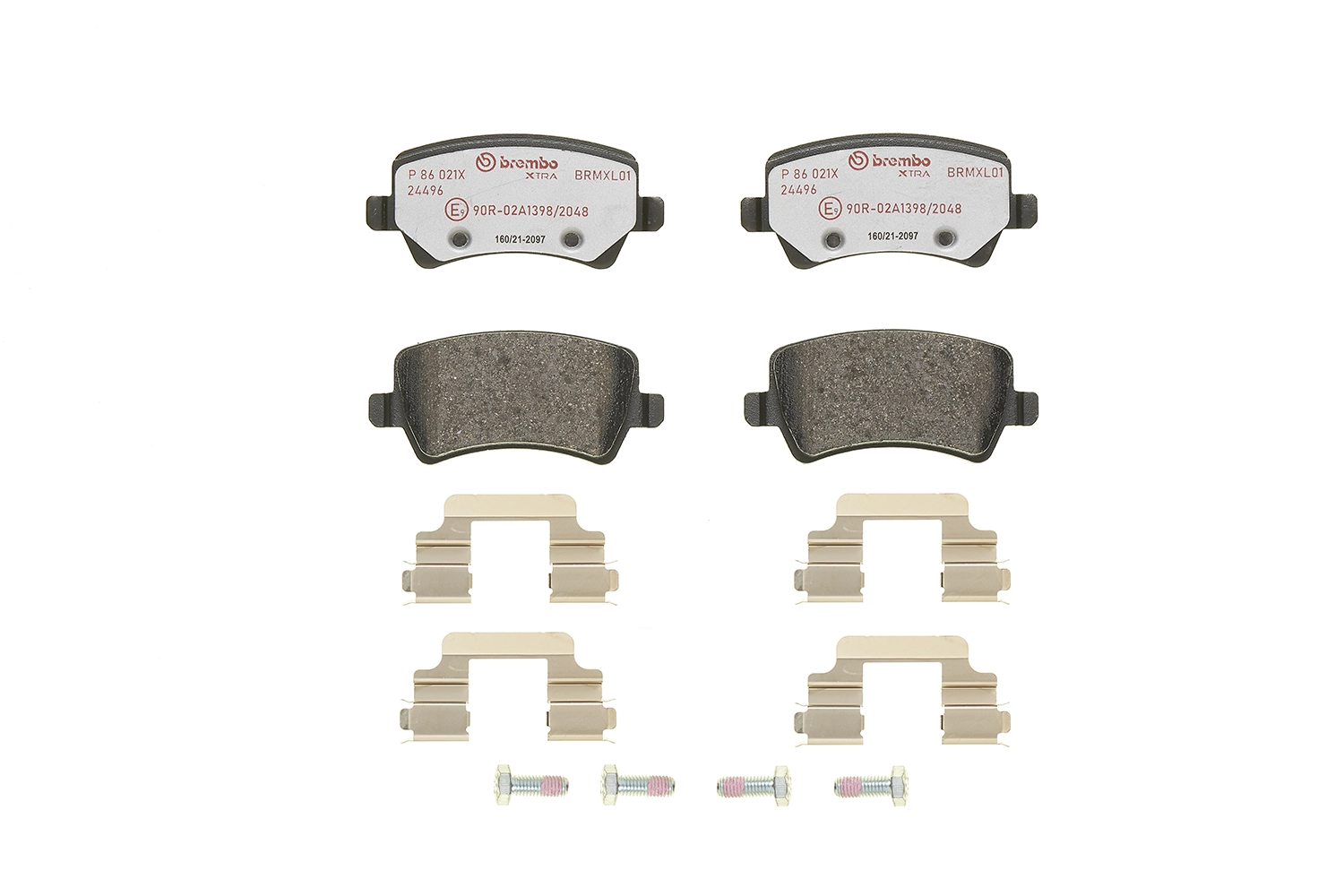 P86021X Brembo Колодки гальмівні задні, дискові