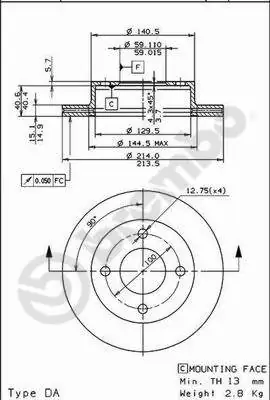 Купити 4320253A00 Nissan/Infiniti Ротор гальмівний