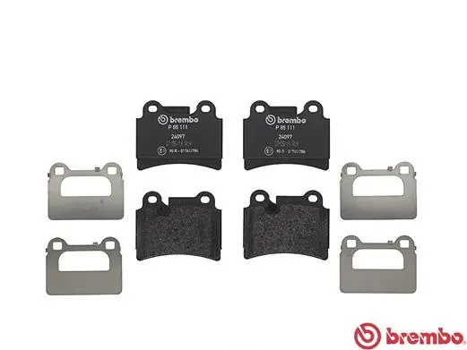 P85111 Brembo Колодки гальмівні задні, дискові