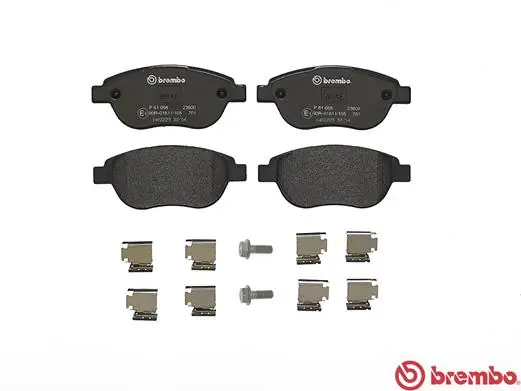 P61068 Brembo Передні гальмівні колодки