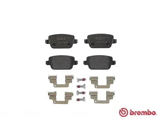 P44016 Brembo Колодки гальмівні задні, дискові