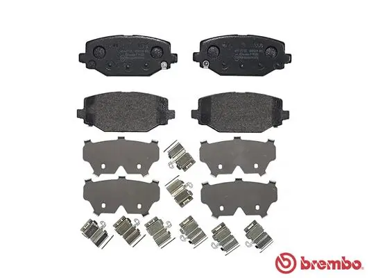 P11032 Brembo Колодки гальмівні задні, дискові