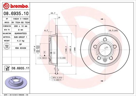 08693511 Brembo