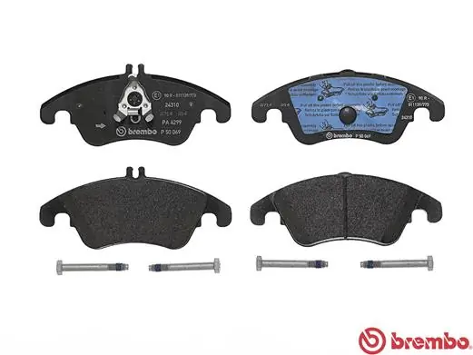 P50069 Brembo Передні гальмівні колодки