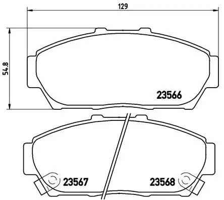 Передні тормозні колодки AY040HN013 Nissan/Infiniti