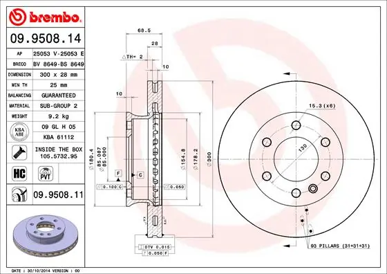 09950811 Brembo