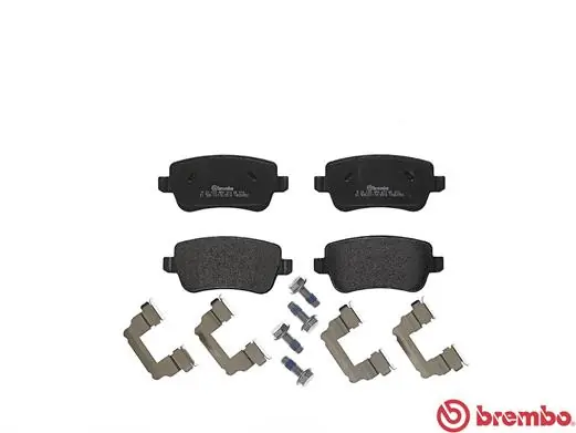 P23102 Brembo Колодки гальмівні задні, дискові