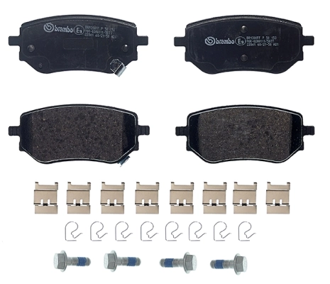 P50153 Brembo Колодки гальмівні задні, дискові