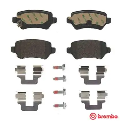 P59038 Brembo Колодки гальмівні задні, дискові