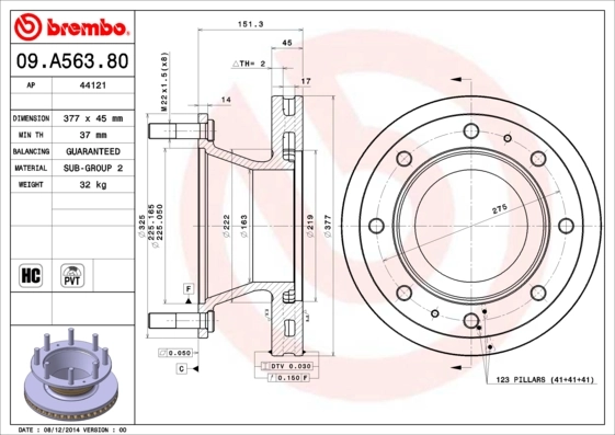 7184078 Iveco Дискові гальма