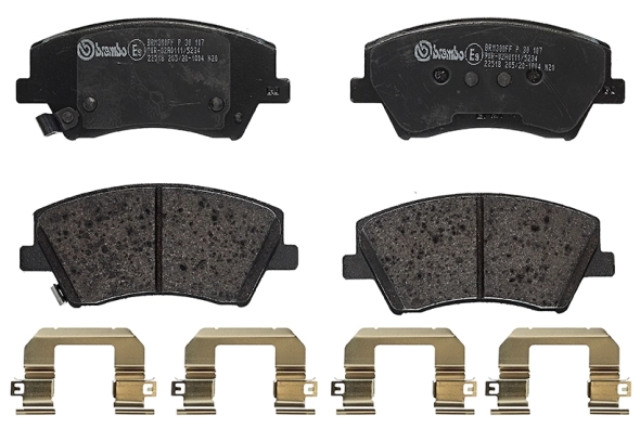 P30107 Brembo Передні гальмівні колодки