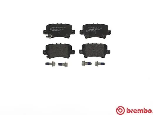 P28038 Brembo Колодки гальмівні задні, дискові