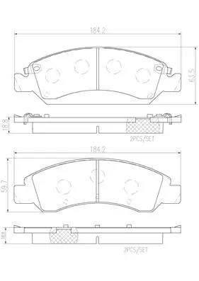 Передні тормозні колодки 161367 Power Stop
