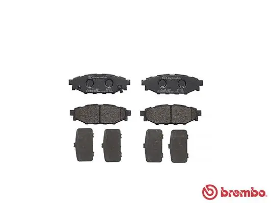P78020 Brembo Колодки гальмівні задні, дискові