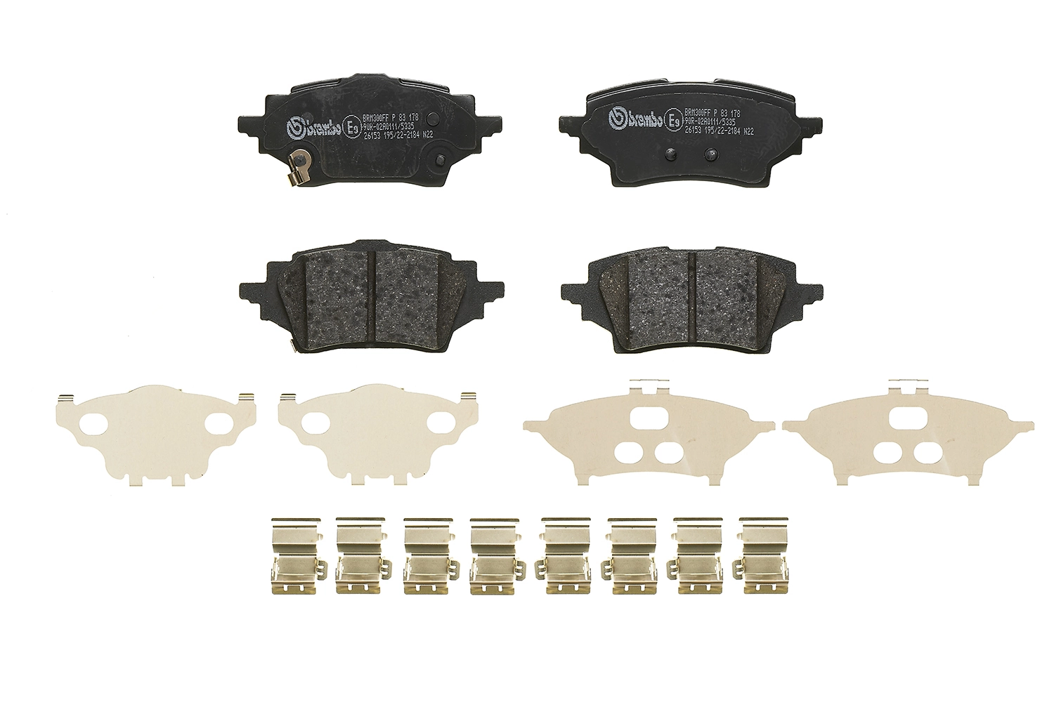 P83178 Brembo Колодки гальмівні задні, дискові