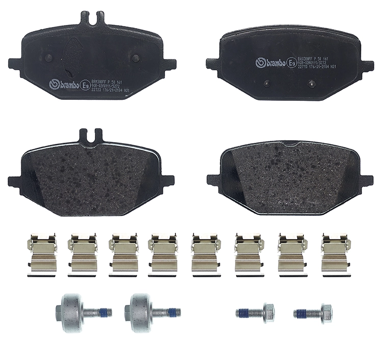 P50161 Brembo Колодки гальмівні задні, дискові