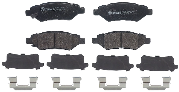 P09014 Brembo Колодки гальмівні задні, дискові