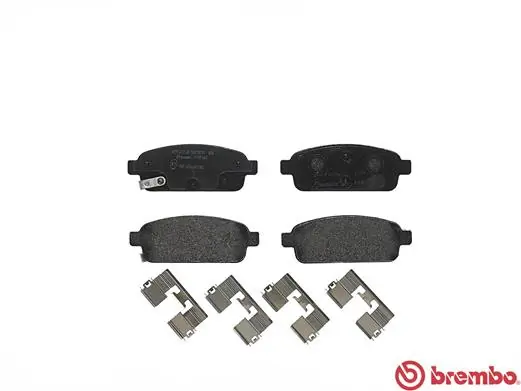 P59080 Brembo Колодки гальмівні задні, дискові