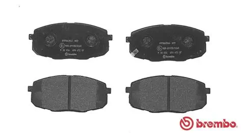 P30034 Brembo Передні гальмівні колодки