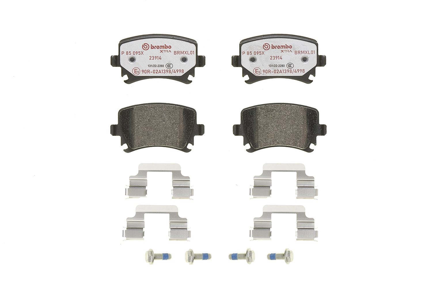 P85095X Brembo Колодки гальмівні задні, дискові
