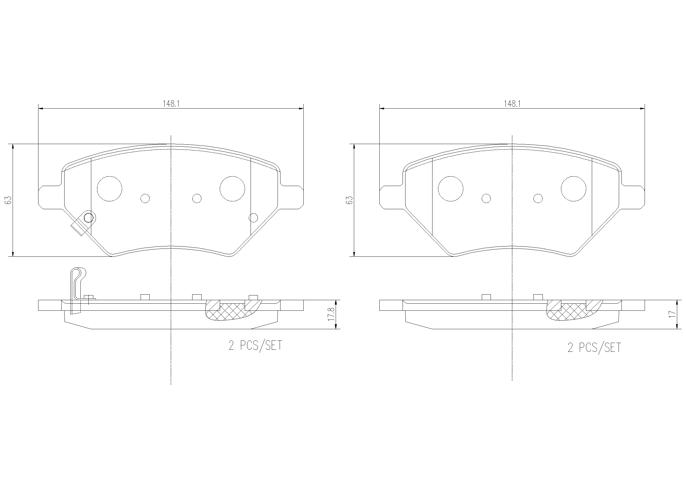 T153501080 Chery Передні гальмівні колодки