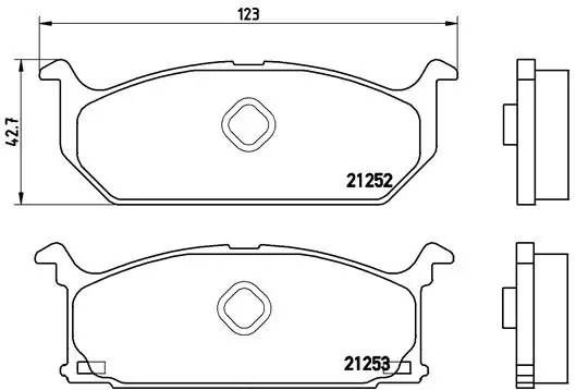Гальмівні колодки Toko cars T2117004LD ціна, від 11.50 USD