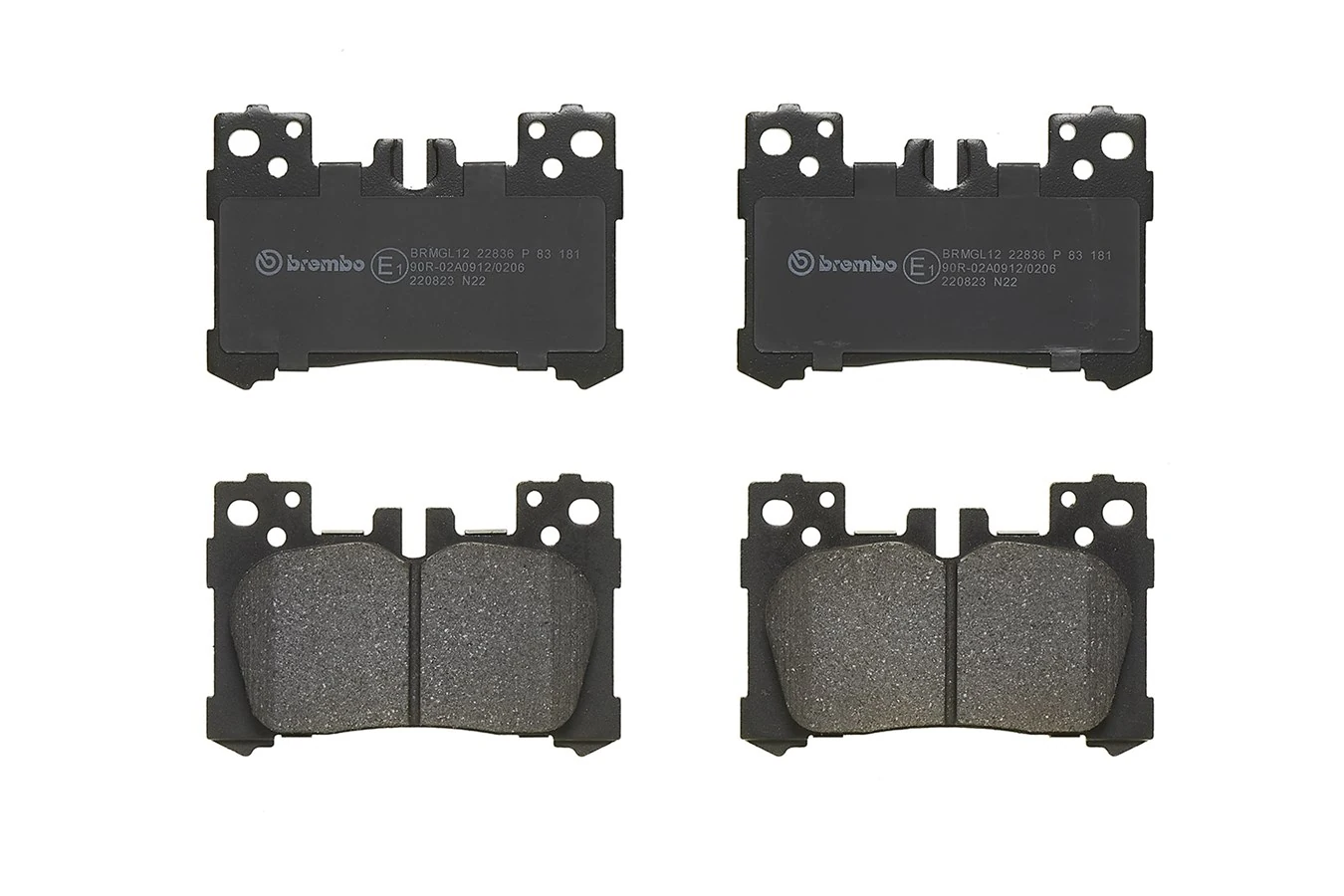 P83181 Brembo Колодки гальмівні задні, дискові