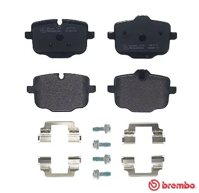 P06101 Brembo Колодки гальмівні задні, дискові