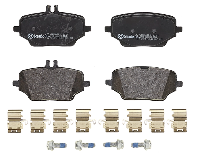 P50162 Brembo Колодки гальмівні задні, дискові
