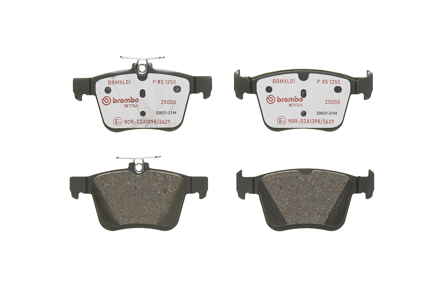 P85125X Brembo Колодки гальмівні задні, дискові