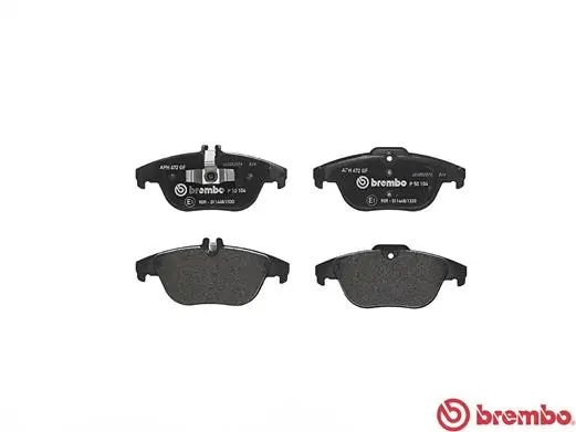 P50104 Brembo Колодки гальмівні задні, дискові