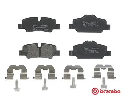 P06090 Brembo Колодки гальмівні задні, дискові