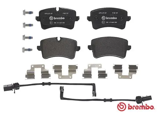 P85157 Brembo Колодки гальмівні задні, дискові