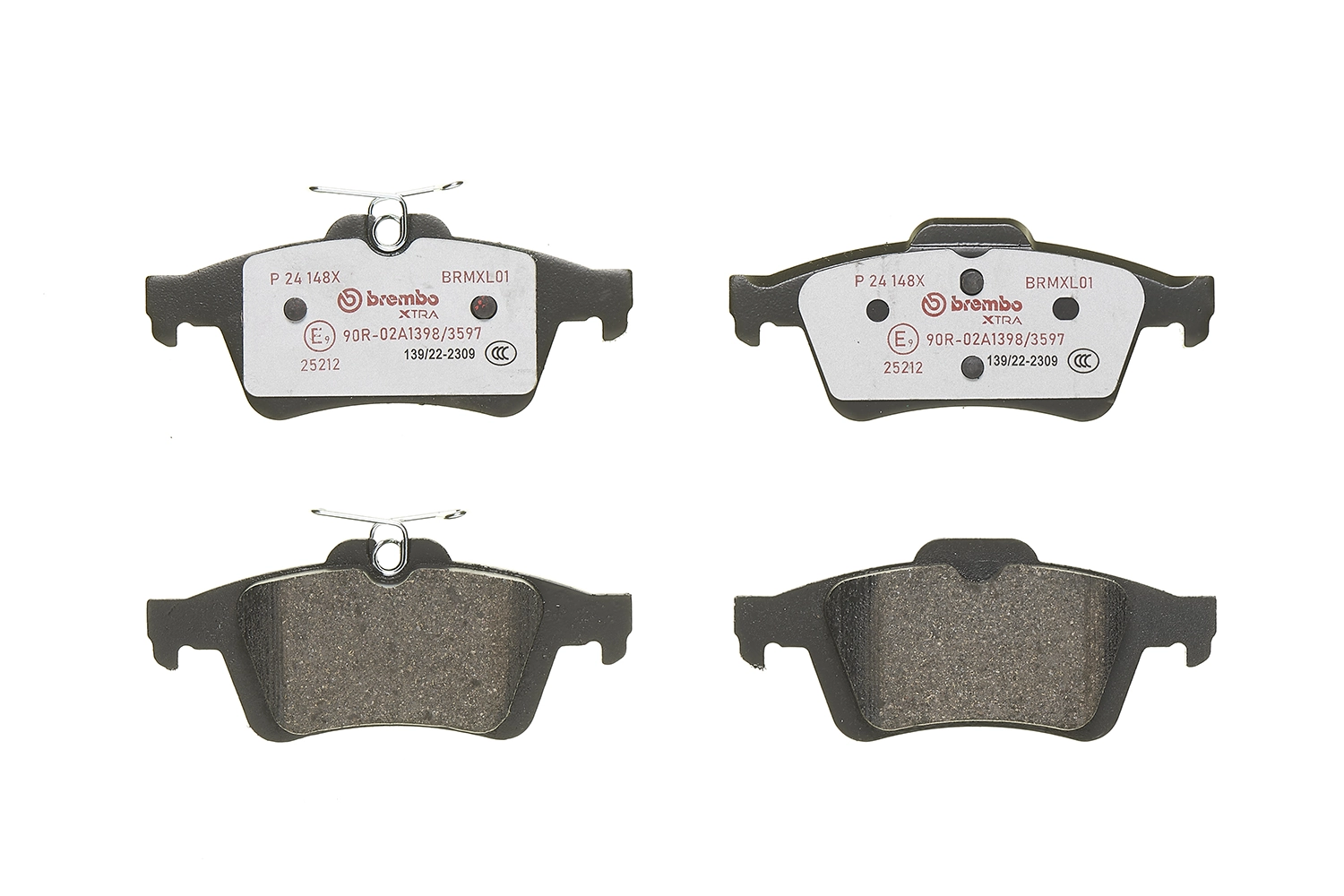 P24148X Brembo Колодки гальмівні задні, дискові